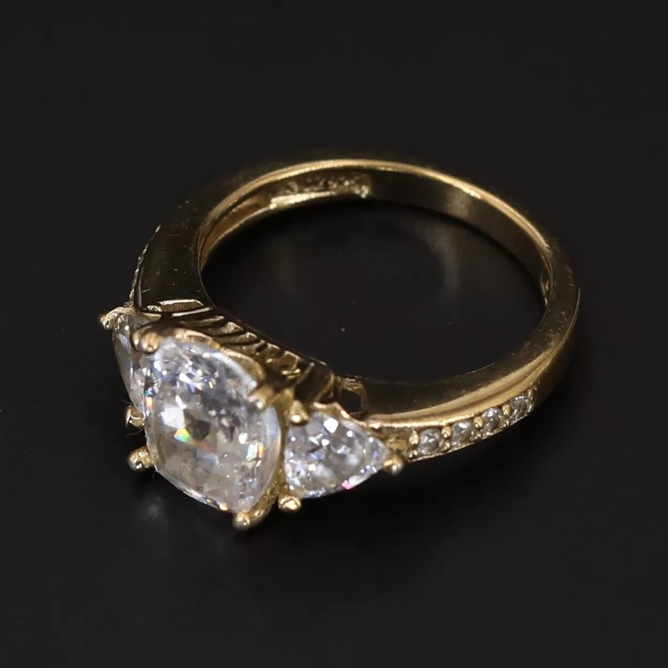 Sterling Silver VICTORIA WIECK White CZ Gold Engagement Wedding Ring