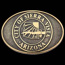 New Mexico Land of Enchantment Solid Brass Heritage Mint Vintage Belt Buckle