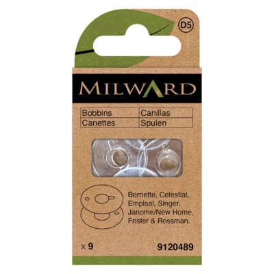 Kunststoffspule: Universal, Klasse 15k: 9 Stück Milward Green Kurzwaren