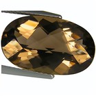8.58 Ct Natural Smoky Quartz Gemstone Brown Color Oval Checker Cut — photo 1