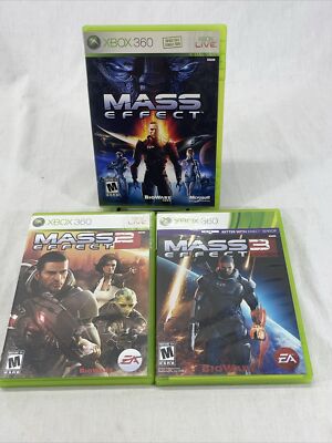 Mass Effect Trilogy 1, 2, & 3 (Microsoft Xbox 360)  Tested