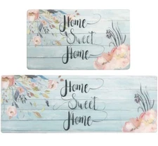 Anti Fatigue Kitchen Rugs and Mats Set KIMODE 2 Piece Farmhouse Kitchen Rug R...