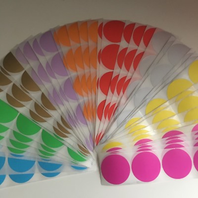 40 mm Farbe Punkt Fleck Aufkleber Etikett Scrapbooking Aktencode 20 40 50 100 - HDS40