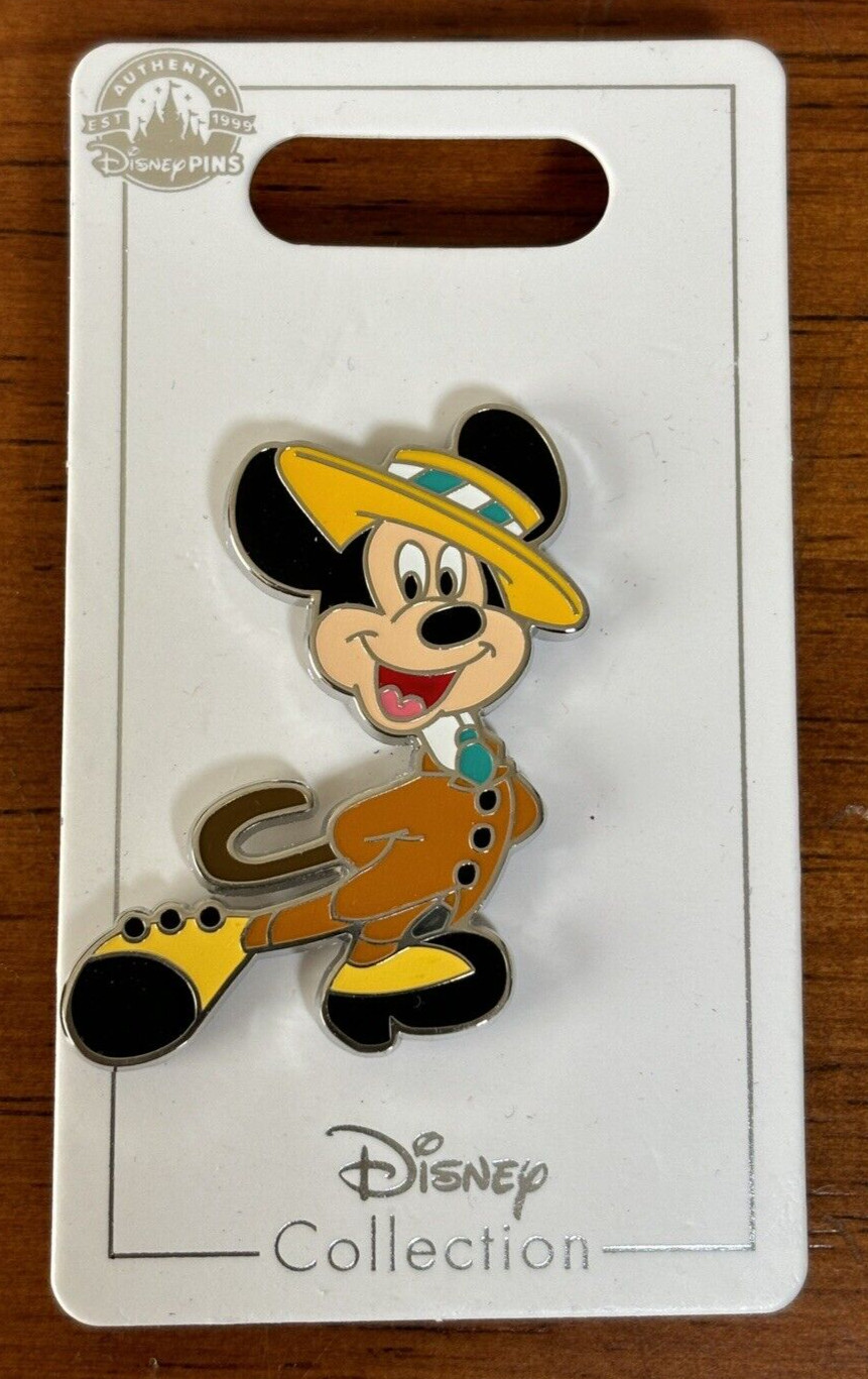 Disney Parks Dapper Days Mickey Mouse LE Pin New on Card, Authentic