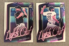 2021 OPTIC BASEBALL LIGHTS OUT MAX SCHERZER + CLAYTON KERSHAW LOT