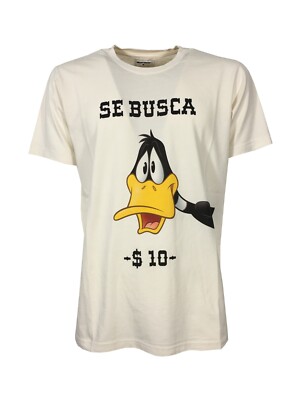 FRONT STREET 8 Herren T-Shirt Elfenbein Art TS4 DUFFY DUCK 100% Baumwolle MADE IN ITALY