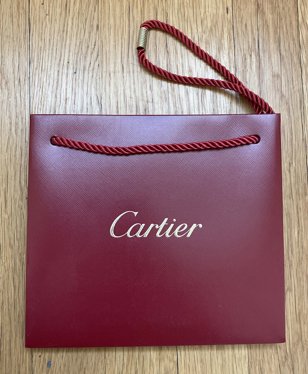 Authentic Cartier , Shipping gift bag, Measures 12.5