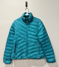 Under Armour Women Blue Infrared Heat Down Jacket Size M Medium 1249122 003