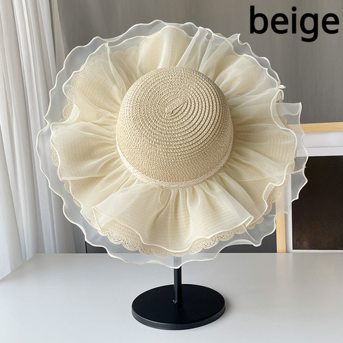 Chapeau de soleil à large bord pour femmes, à vide... - Grandado