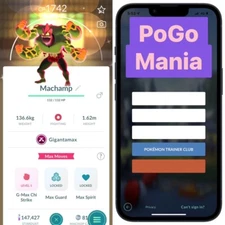 Shiny Gigantamax Machamp✨mini PTC 20k✨(read description)