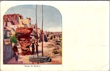 Vintage Postcard Scene in Mexico Posted Polo Illinois JS3