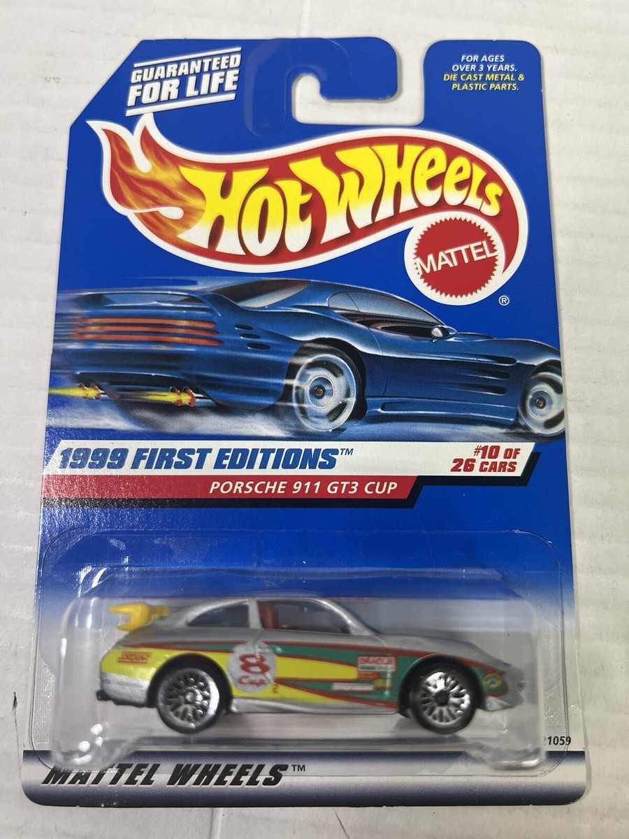 1999 Hot Wheels First Editions Porsche 911 GTS Cup Silver w
