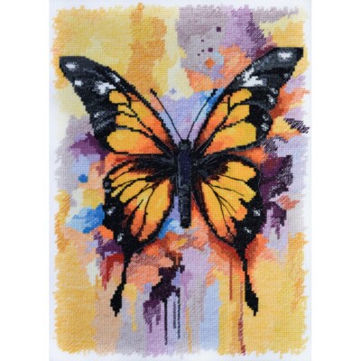 Counted Cross Stitch Kit Butterfly DIY Abris Art