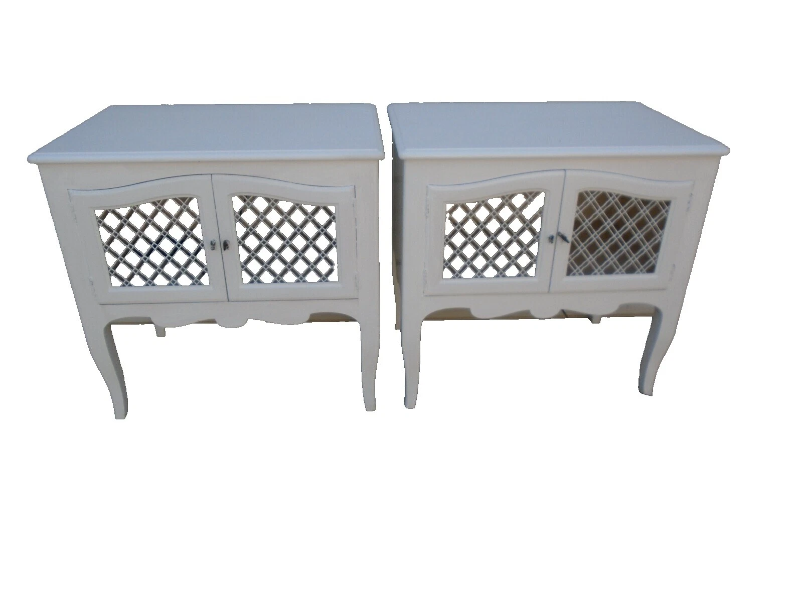 Hollywood Regency blanco hogar y muebles de jardín