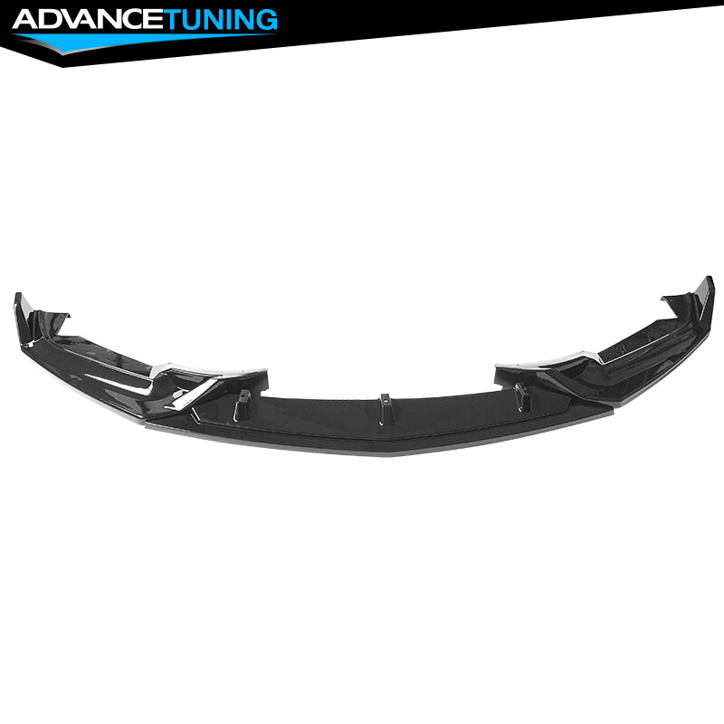 Fits 20-24 Cadillac CT5 3PCS Gloss Black Front Bumper Lip Spoiler Splitter PP