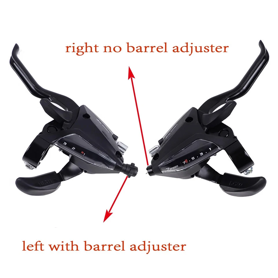 SHIMANO ST-EF500 Shifter Set 3x7 3x8 21/ 24 Speed V-Brake Lever Fit ST-EF51 MTB - Image 3 of 4