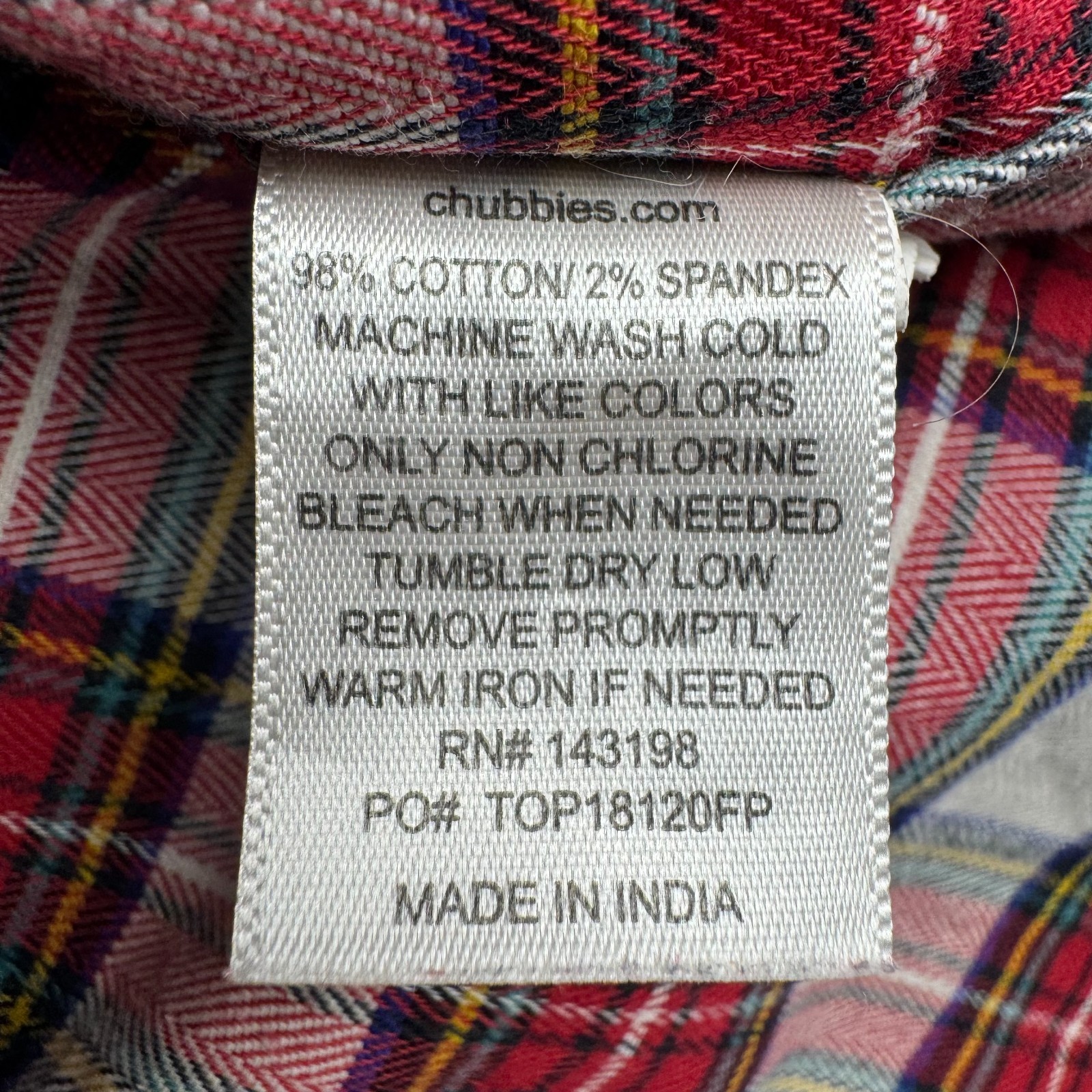 Chubbies The Nutter Half Button Popover Flannel P… - image 8