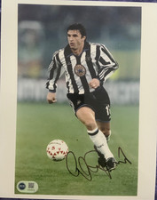 Gary Speed signed Newcastle 10x8 photo ACGCERT RACC Trusted Seller COA image D
