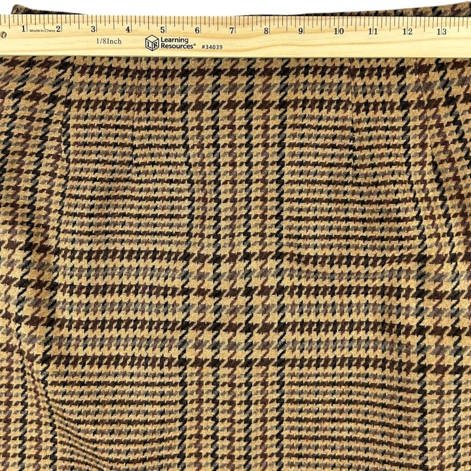 Винтажный - J.G. Крючок женщин высокая талия гончая юбка-карандаш коричневый 6 миниатюрный - Изображение 4 из 4