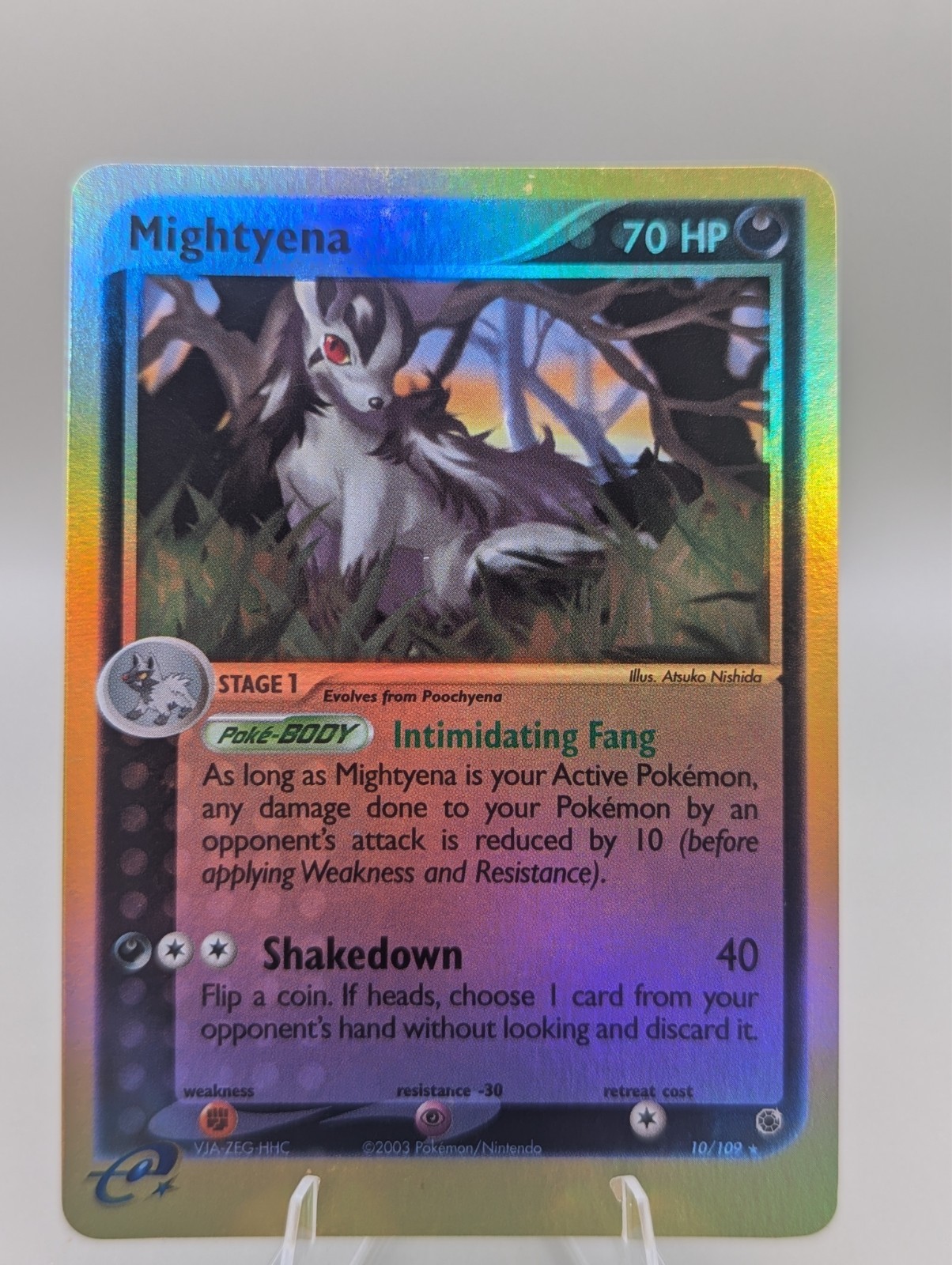 Mightyena Holo ex Ruby and Sapphire 10/109 Pokemon