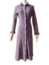 Corded Lace Dress Costume International By Hackbarths Purply Brown Lined 10