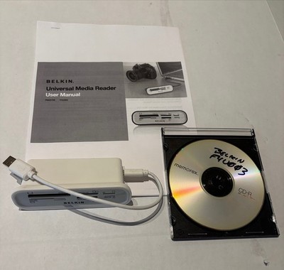 Belkin Universal FLashcard Media Reader F4U003-WHT White USB 2.0