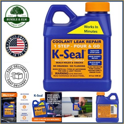 Fast-Acting Coolant Leak Sealant, 8oz for Cars and Light Trucks, All Antifreeze