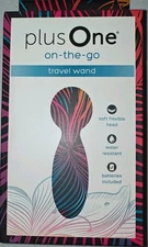 Plus One Vibrating on-the-go Travel Wand, 10 Modes Waterproof | New In Box
