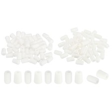 1Set/50Pcs Kitchen Sink Rack Feet with 5mm ID x10mm OD Bumpers Cover White