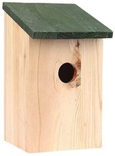 2 X WOODEN NESTING BOXES NEST BOX BIRD HOUSE SMALL BIRDS BLUE TIT ROBIN SPARROW