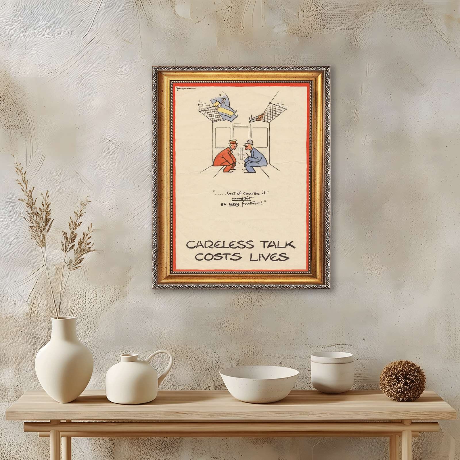 Caricature Conversation Canvas Oil Paintings Reproduction thumbnail 4