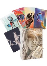 Solace Oracle 77 card set with Clear quartz pendulum, and guidebook unique,