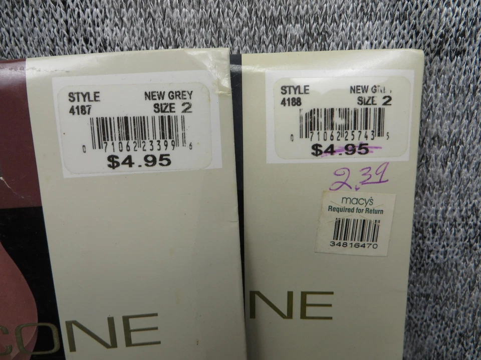 Pantimedias transparentes Evan Picone Business para mujer talla 2 nuevas grises pierna de nailon transparente Foto 3 de 4