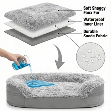 Orthopedic Dog Bed Sofa for Large Dogs, Washable, Waterproof, Non-Skid