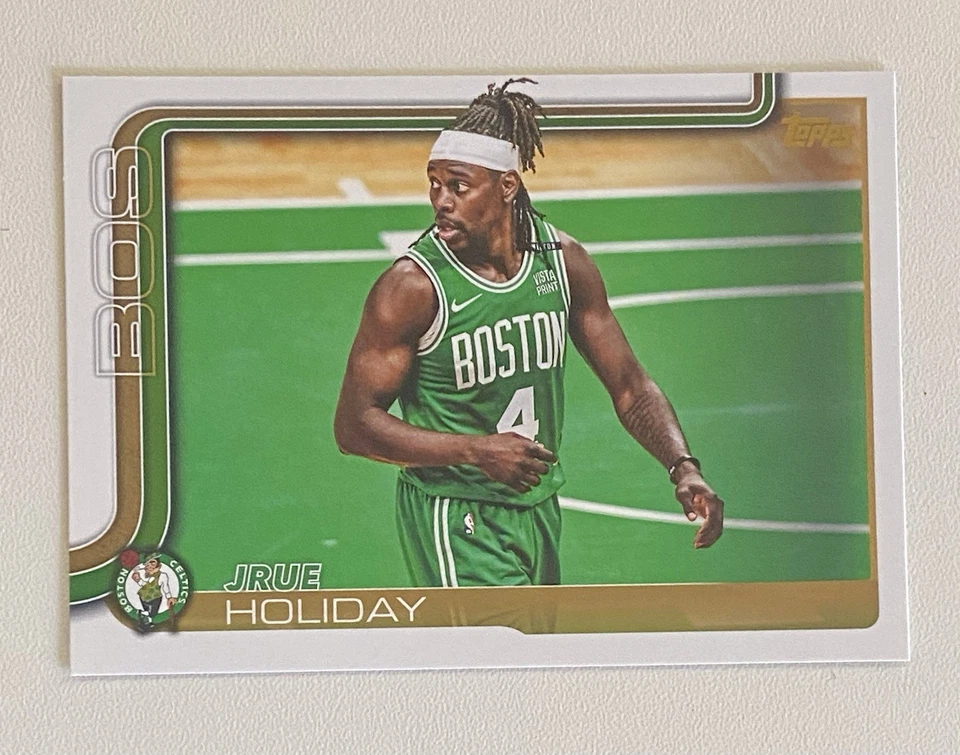 2025-26 Topps Baloncesto Jrue Vacaciones ESPEJO DORADO SSP #7 Celtics  Foto 3 de 3