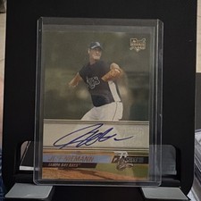 Rays Jeff Niemann Signed Autographed 2008 Stadium Club Rookie Card Mint. rookie card picture