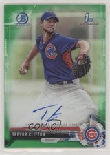 2017 Bowman Chrome Prospect Green Refractor 16/99 Trevor Clifton Auto 0v0