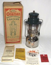 Coleman Single Mantle Gas Lantern Model 242C Made 1949