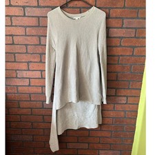 SPANNER Oatmeal Hi-Low Asymmetrical Sweater Dress - Small Classic Basic Piece