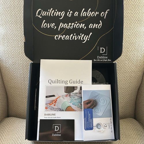 Dabline Quilting Template Set Motion Frame Incomplete No Gloves Adhesives Read