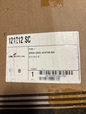 Cooper B-Line Wall Mount 12" x 12" x 12" Screw Flat Cover 121212SC #284