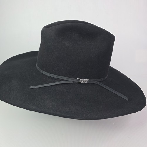 Bailey 8x Beaver Black Suede 7 1/4 Western Cowboy Mens Hat Riding