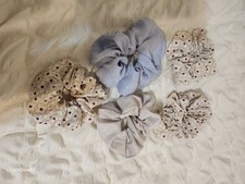 Colorful Print Patterned Scrunchies Set Of 4Add a pop of color to your Outfit