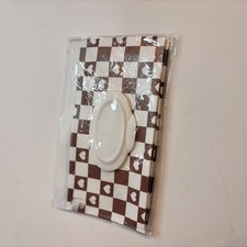 Baby Wipes Travel Case Holder Checkerboard Heart Print Reusable Wet Wipe Pouch