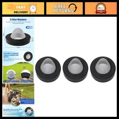 #ad Inlet Screen Filter with Gasket amp; Hose Washers for Pressure Washer amp; Garden Hose $23.99