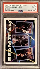 1992 SHAQUILLE O'NEAL TOPPS BEAM TEAM #7 GOLD PSA 9