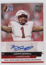 2022 Leaf Pro Set Draft Auto Red Nephi Sewell #PSA-NS2 Auto 3y4