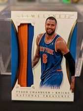 2013-14 National Treasures Timelines Materials /25 Tyson Chandler Knicks Patch