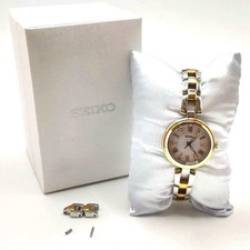 SEIKO Women's Watch, Two-Tone Solar Working, With Box And Extra Links.