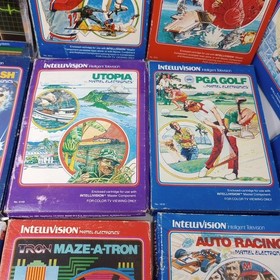 Lot Of 16 Intellivision Games With Boxes (Some Have Manuals & Overlays)